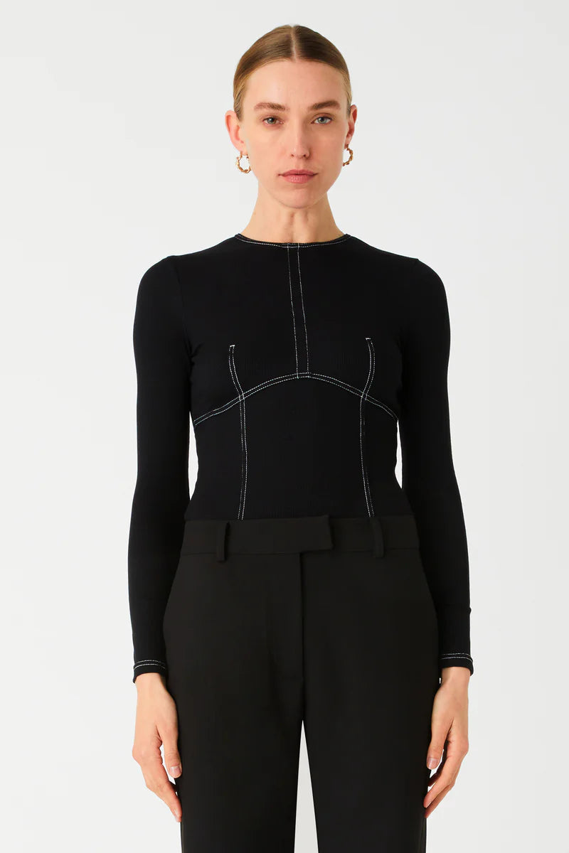 Elysian Collective Misha Sebastian Top Black