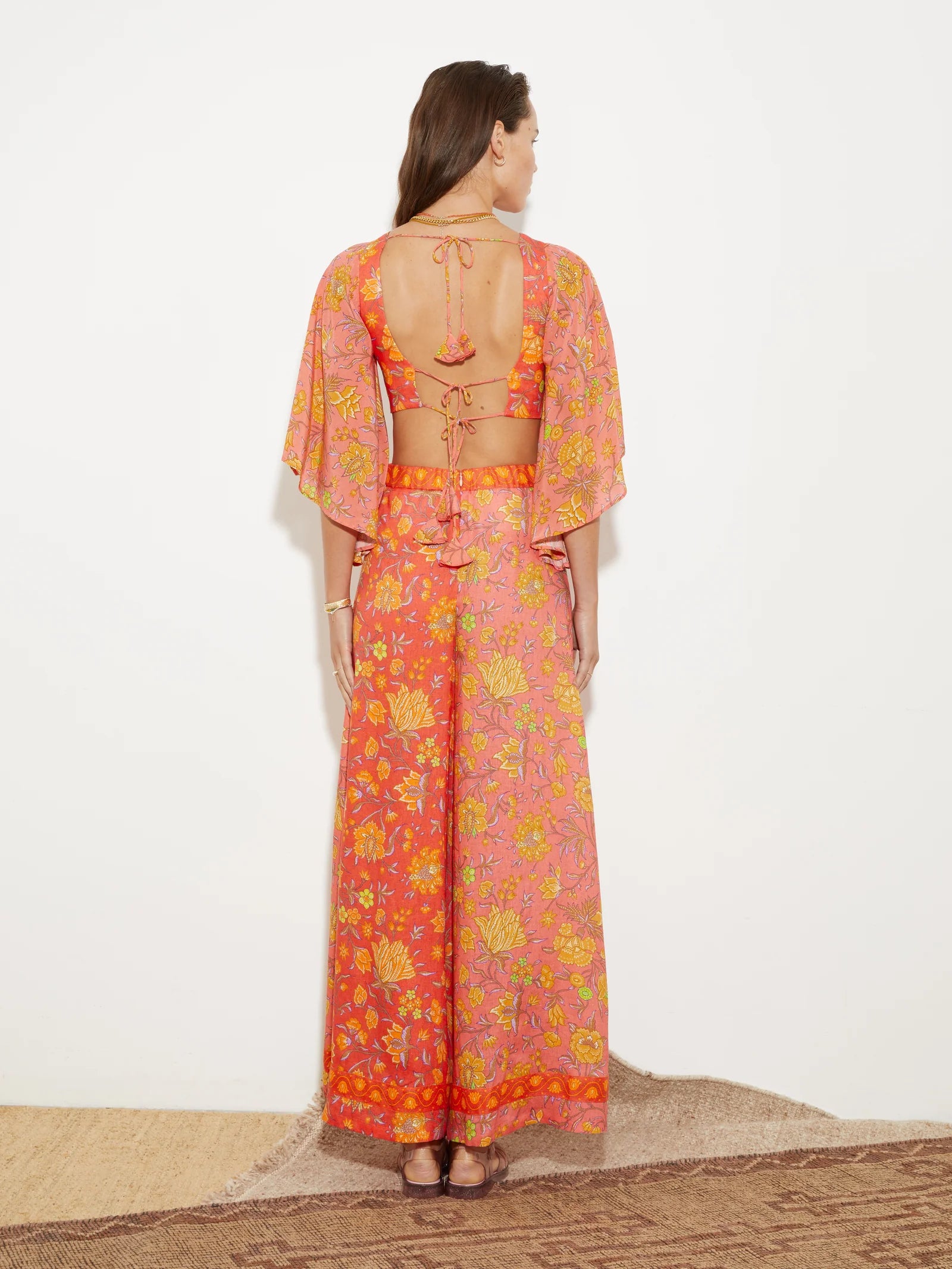 Elysian Collective Boteh Alvita Palazzo Pants Melon