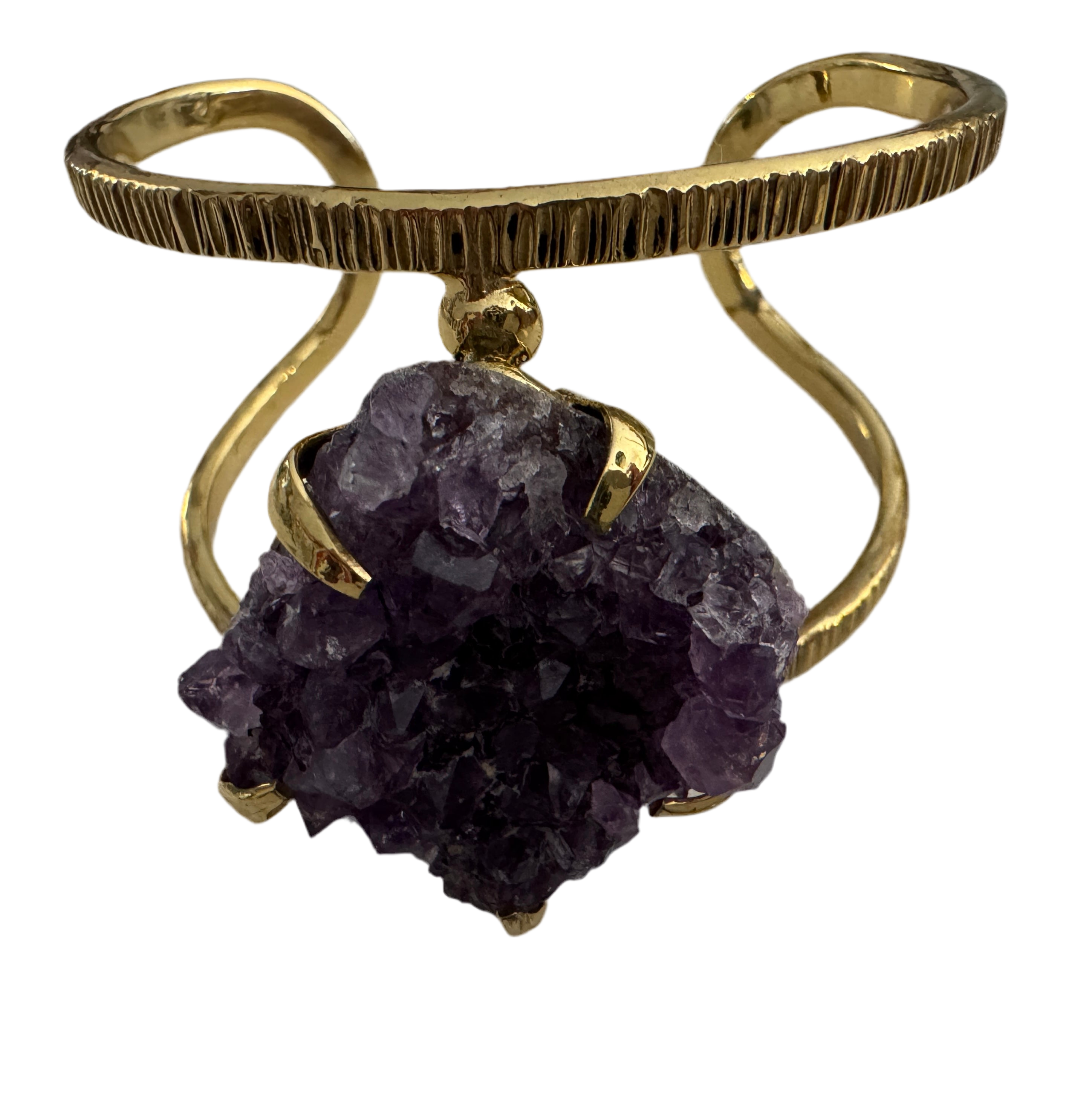 Elysian Collective Amethyst Quartz Bracelet Cuff