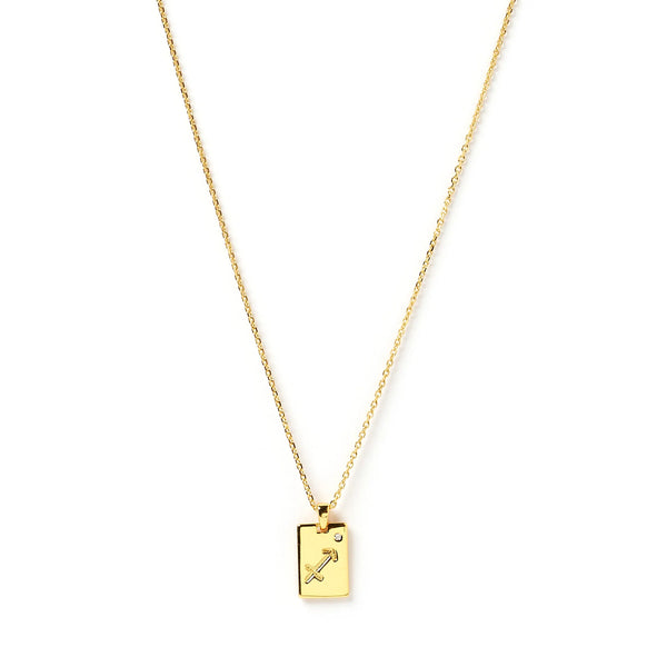ARMS OF EVE - Zodiac Gold Tag Necklace