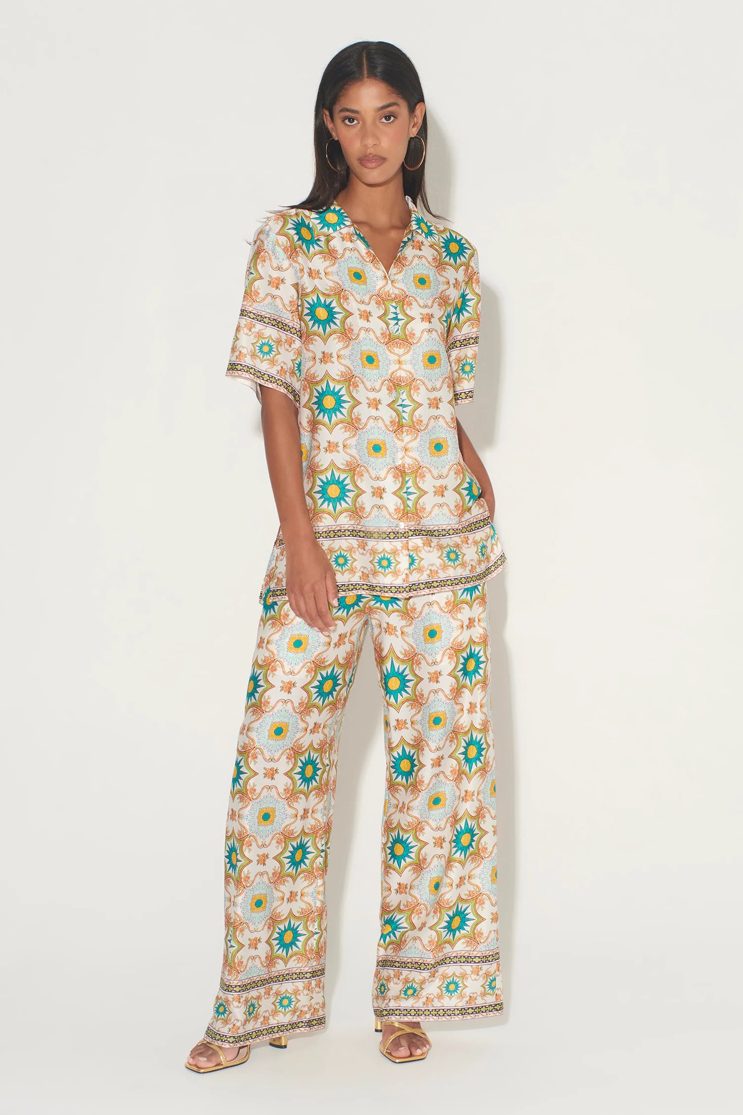 Elysian Collective Hansen and Gretel Aster Shirt Mosaic