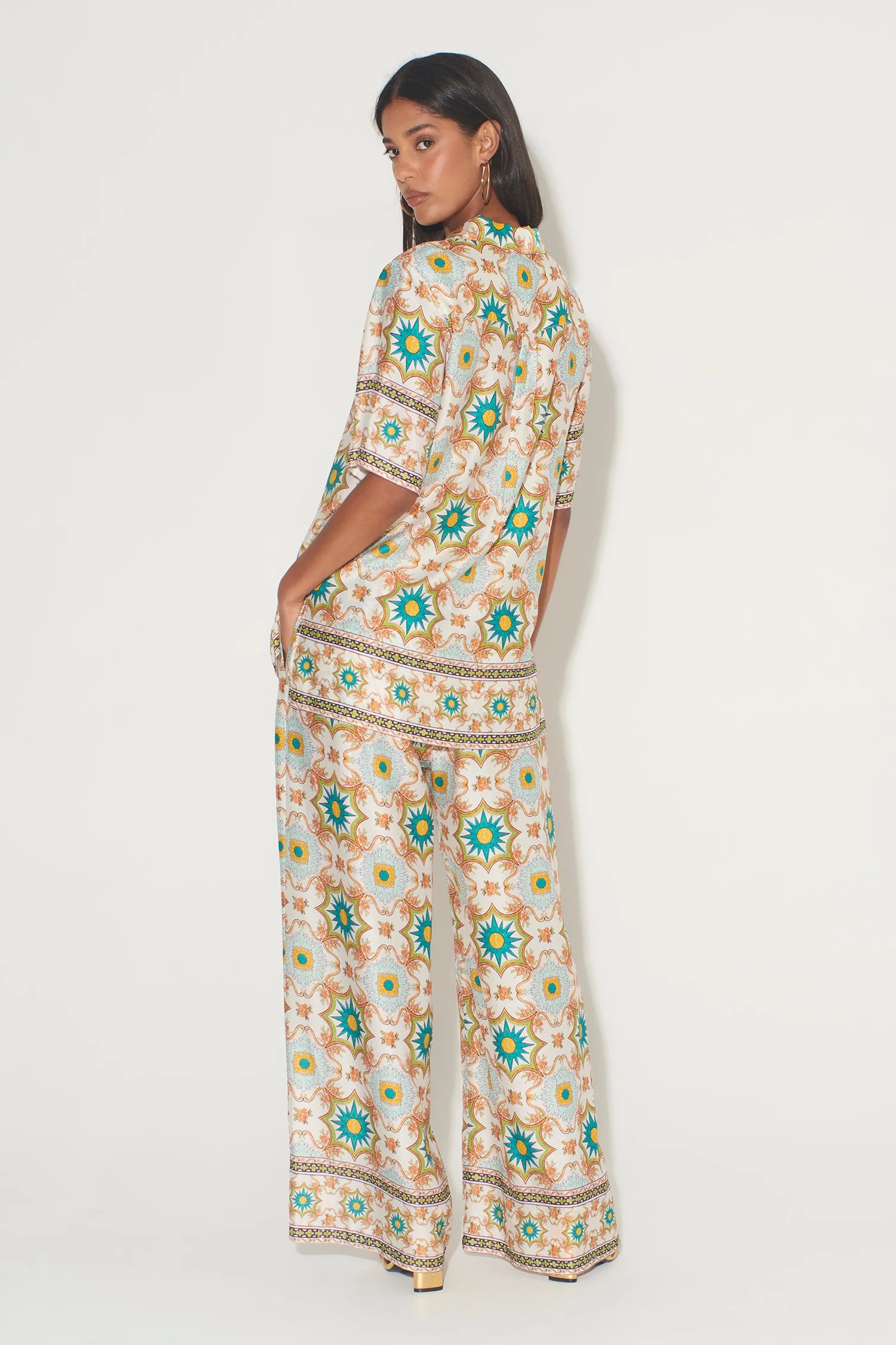 Elysian Collective Hansen and Gretel Aster Shirt Mosaic