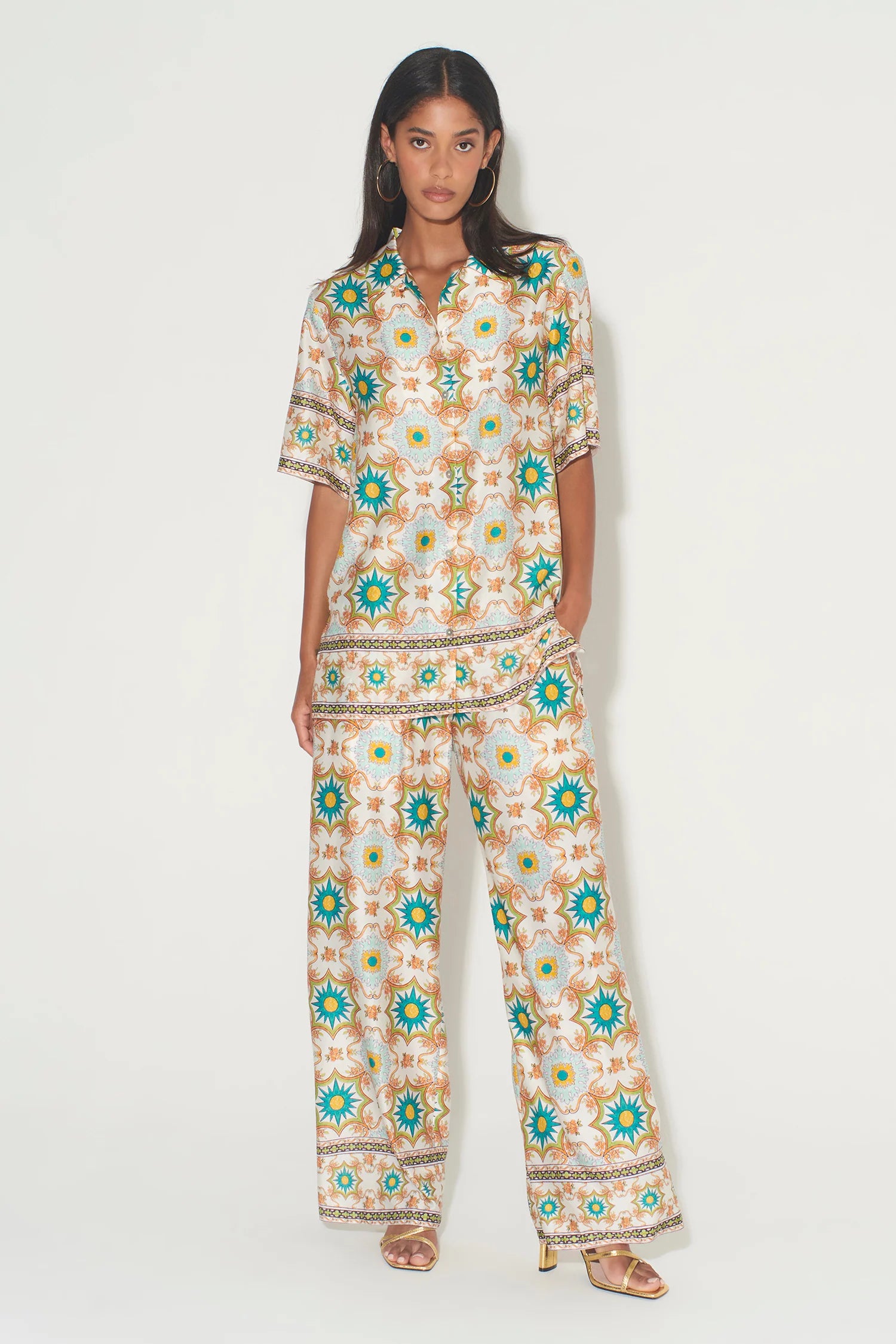 Elysian Collective Hansen and Gretel Aster Shirt Mosaic