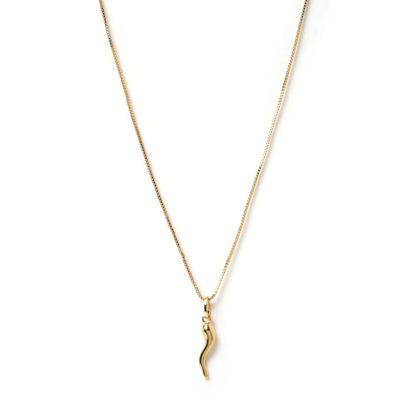 ARMS OF EVE Cornicello Gold Charm Necklace