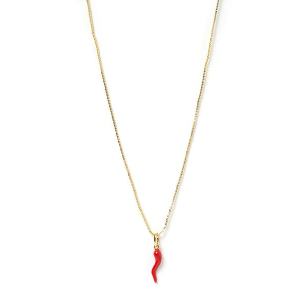 Elysian Collective Arms of Eve Cornicello Red Charm Necklace