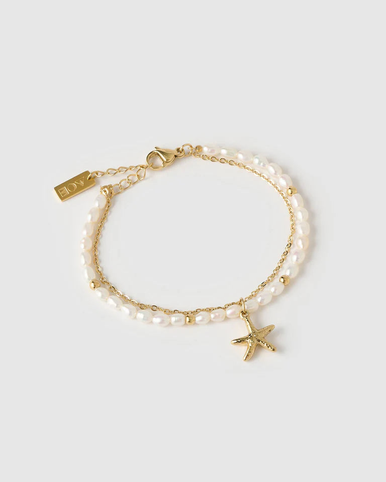 Elysian Collective Arms of Eve Laguna Pearl Bracelet