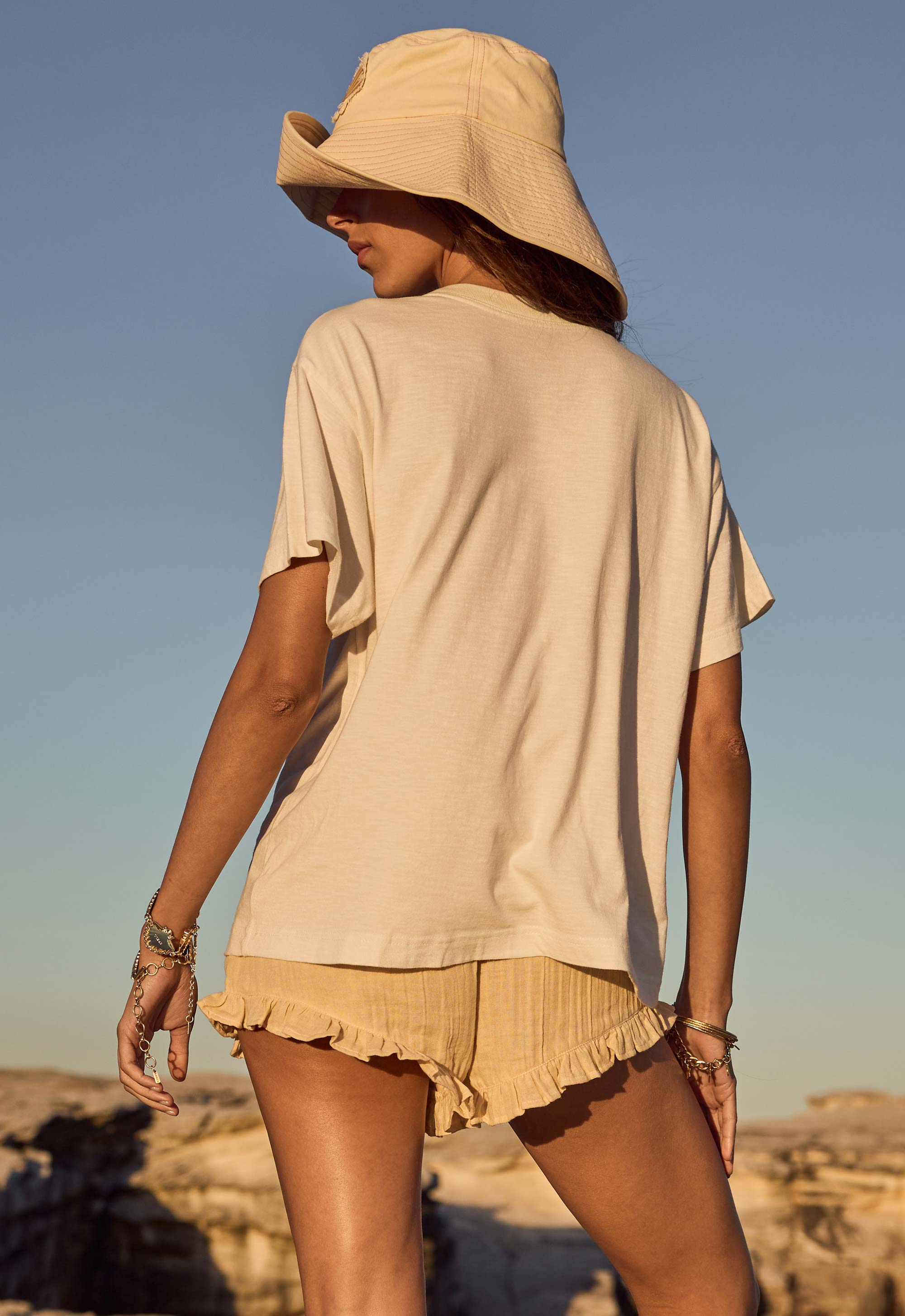 Elysian Collective Spell Mermaid Cove Applique Tee White Sands