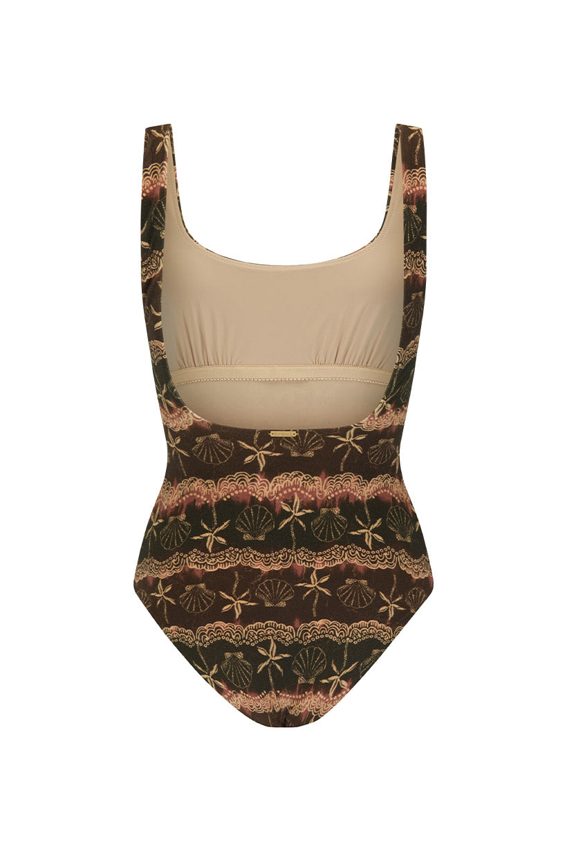 Elysian Collective Spell Mermaid Cove One Piece Espresso