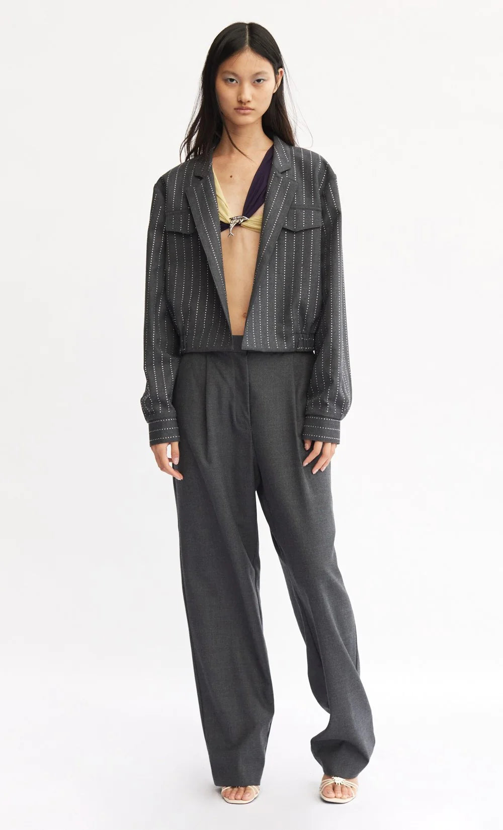 Elysian Collective Bec and Bridge Interstellar Bomber Charcoal Silver