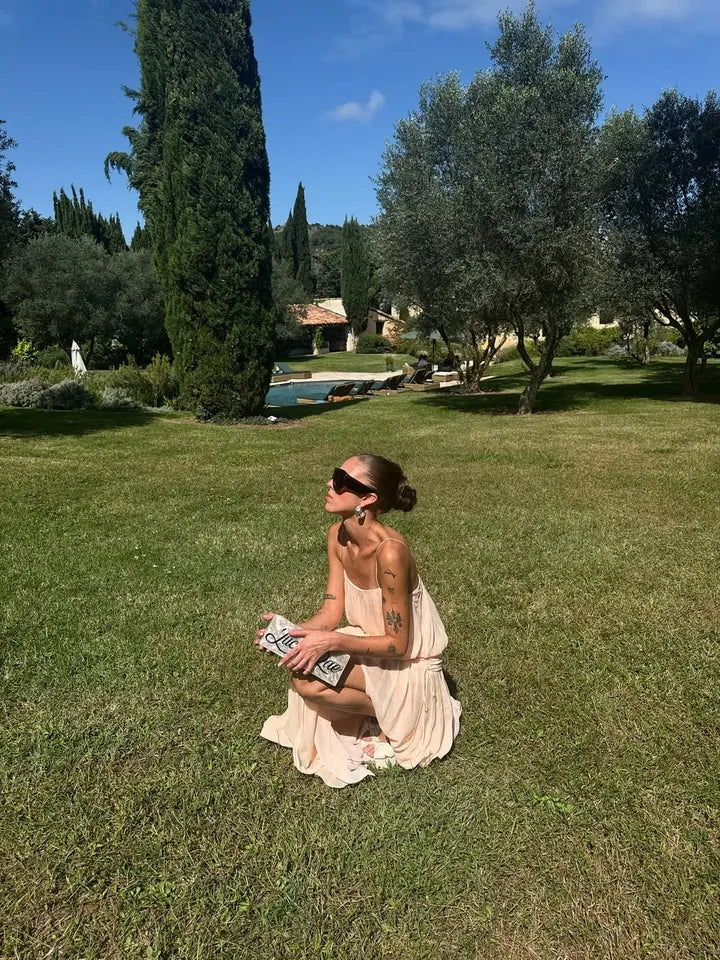 Elysian Collective Bec And Bridge Camille Blouson Dress Peach