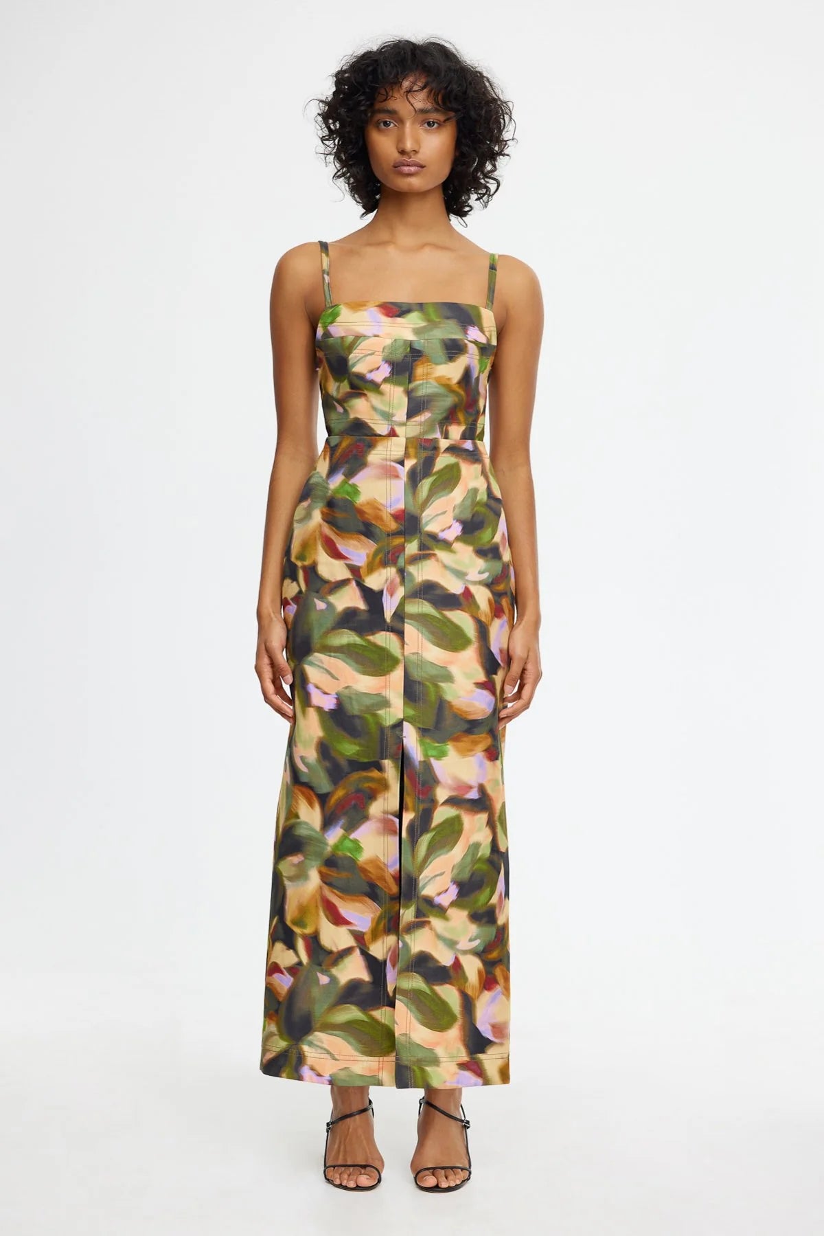 Elysian Collective Acler Elmstead Dress Emerald Bouquet