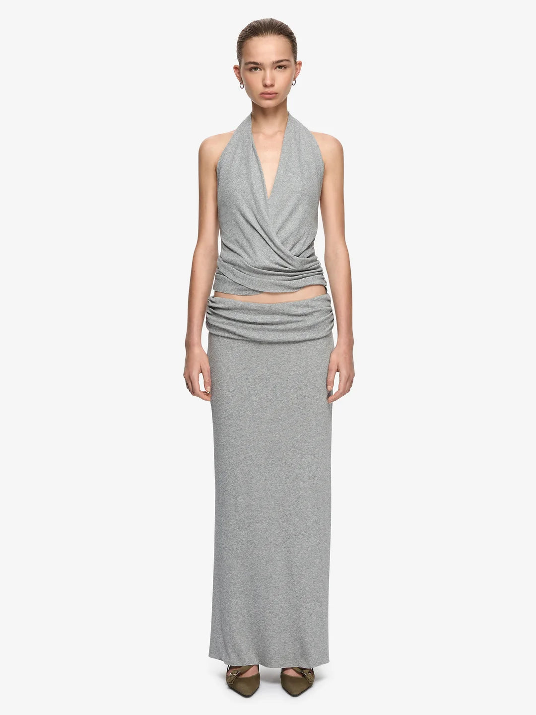 Elysian Collective Bec + Bridge Nerida Top Grey Marle