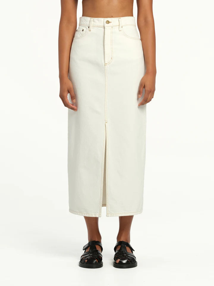 Elysian Collective Nobody Denim Avery Skirt (Ivory)