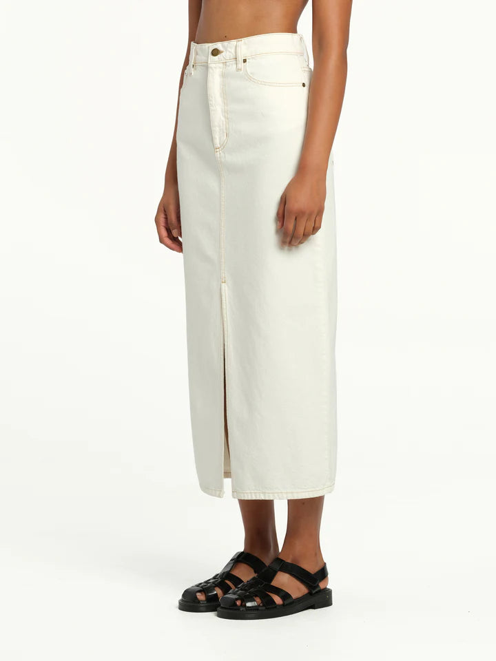 Elysian Collective Nobody Denim Avery Skirt (Ivory)