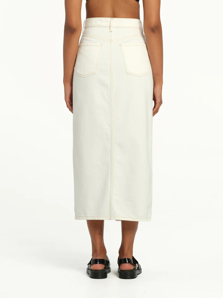 Elysian Collective Nobody Denim Avery Skirt (Ivory)