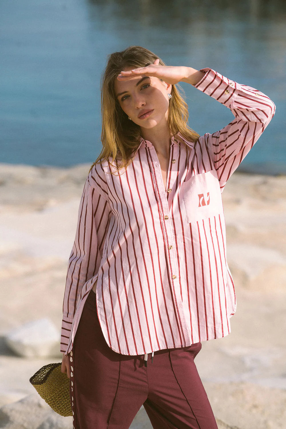 Elysian Collective AJ Crest Palermo Shirt Ballet Pink