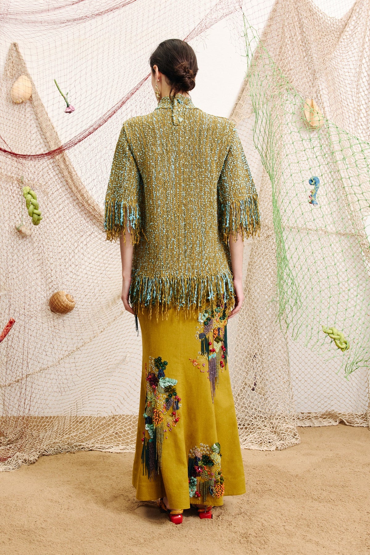 Elysian Collective Alemais Nieve Sequin Top