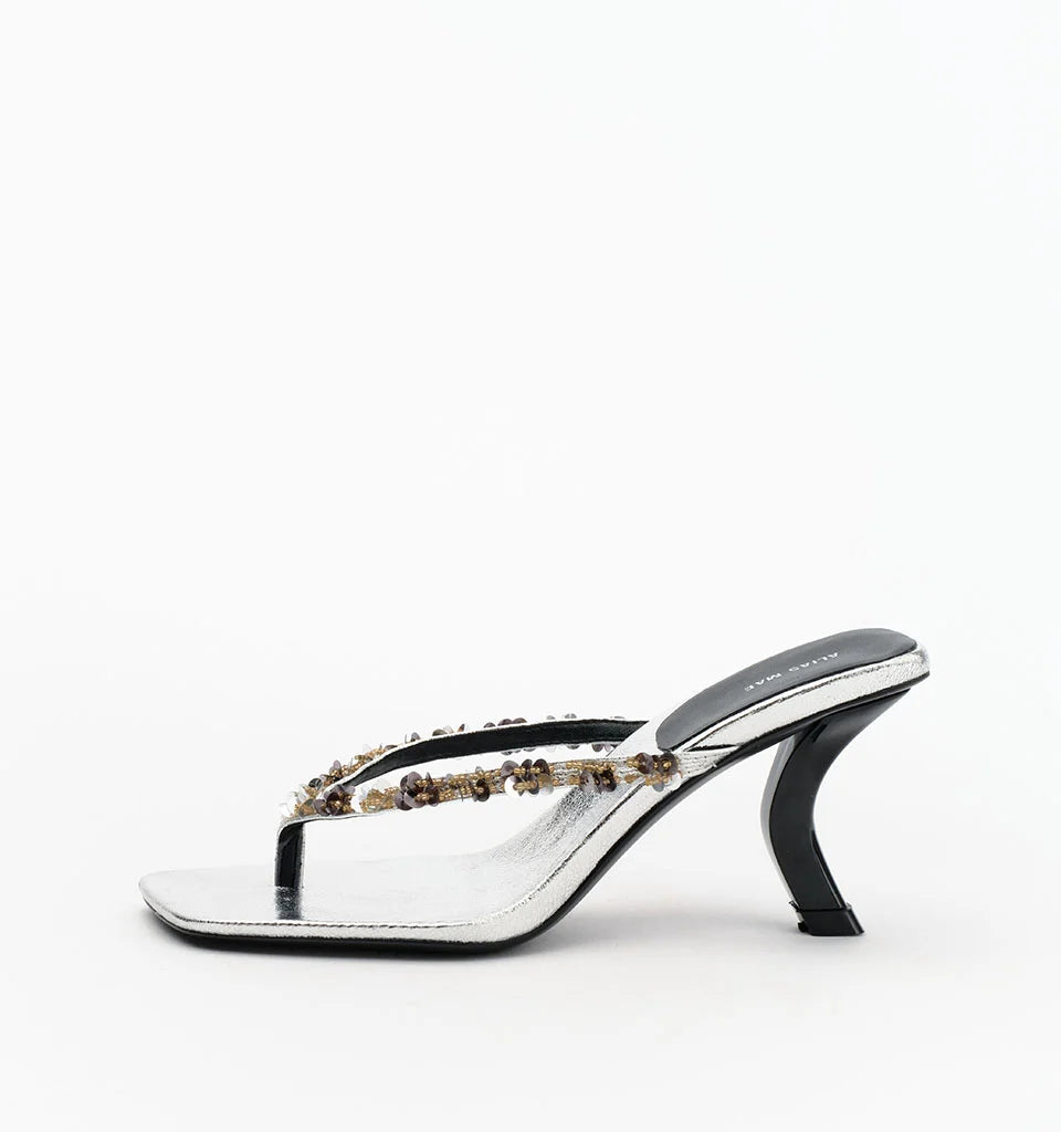Elysian Collective Alias Mae Teya Silver Crinkle Leather
