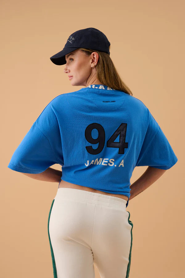 Elysian Collective Araminta James A James Oversized Tee French Blue