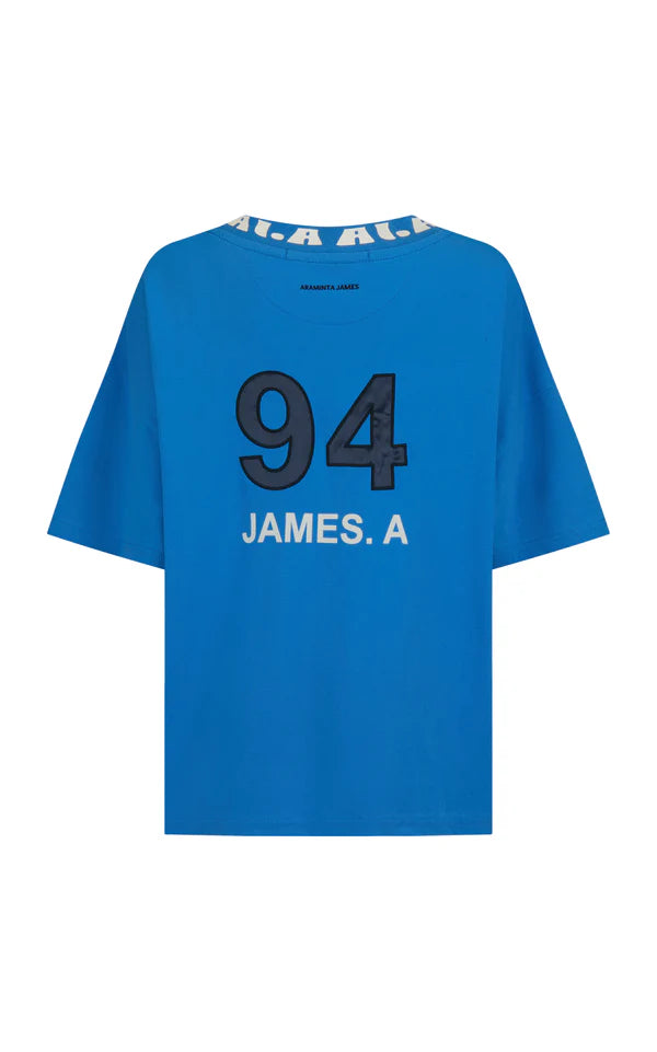 Elysian Collective Araminta James A James Oversized Tee French Blue
