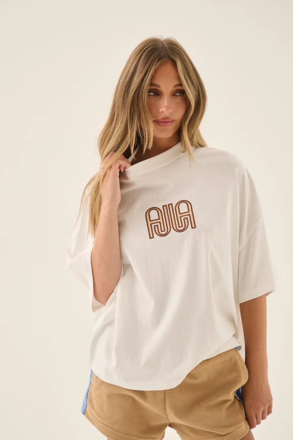 Elysian Collective Araminta James Ajja Oversized Tee Snow