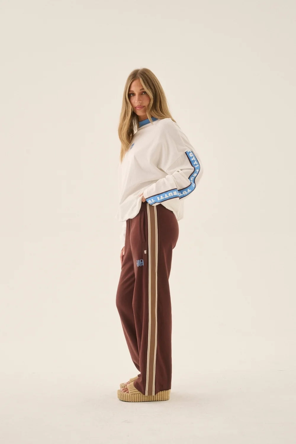 Elysian Collective Araminta James Ajja Trackpant Espresso