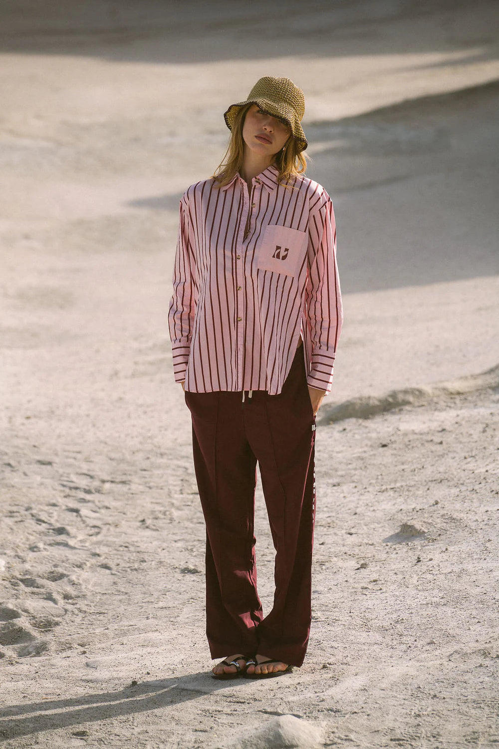 Elysian Collective AJ Crest Palermo Shirt Ballet Pink
