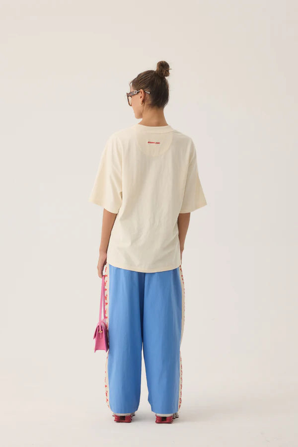Elysian Collective Araminta James Lobster Oversized Tee Natural