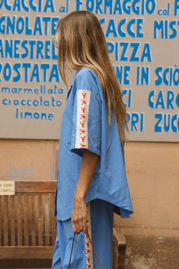 Elysian Collective Araminta James Lobster Shirt French Blue