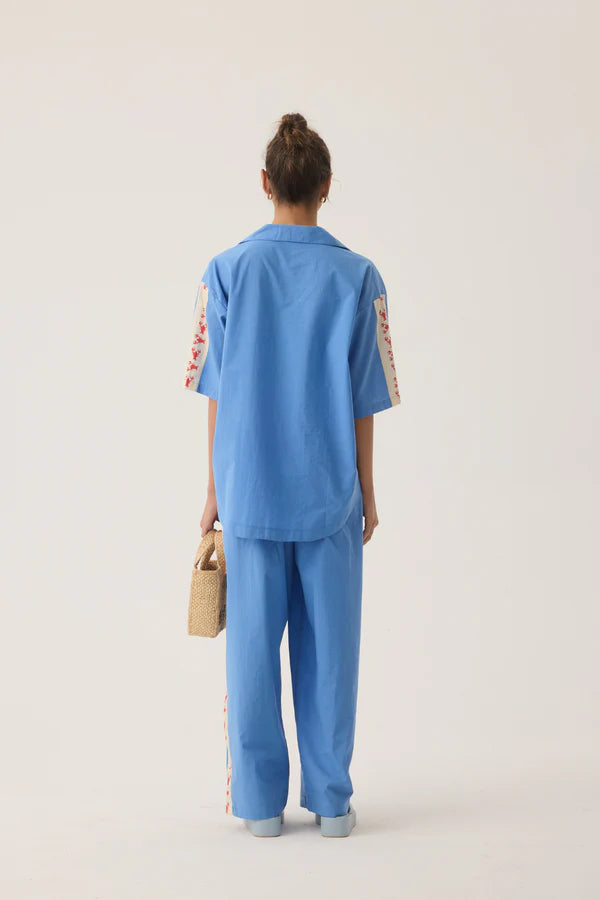 Elysian Collective Araminta James Lobster Shirt French Blue