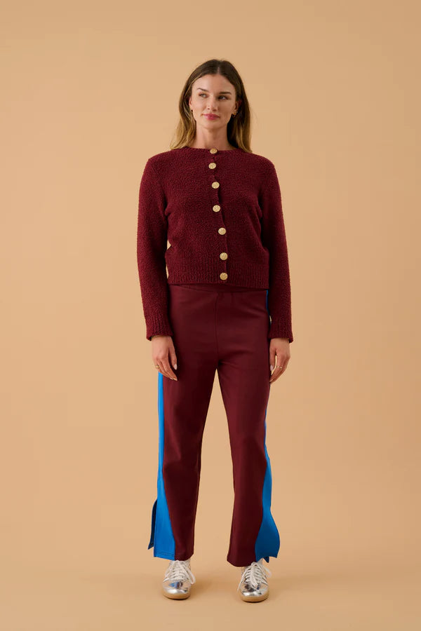 Elysian Collective Araminta James Sherpa Cardigan Chocolate Truffle