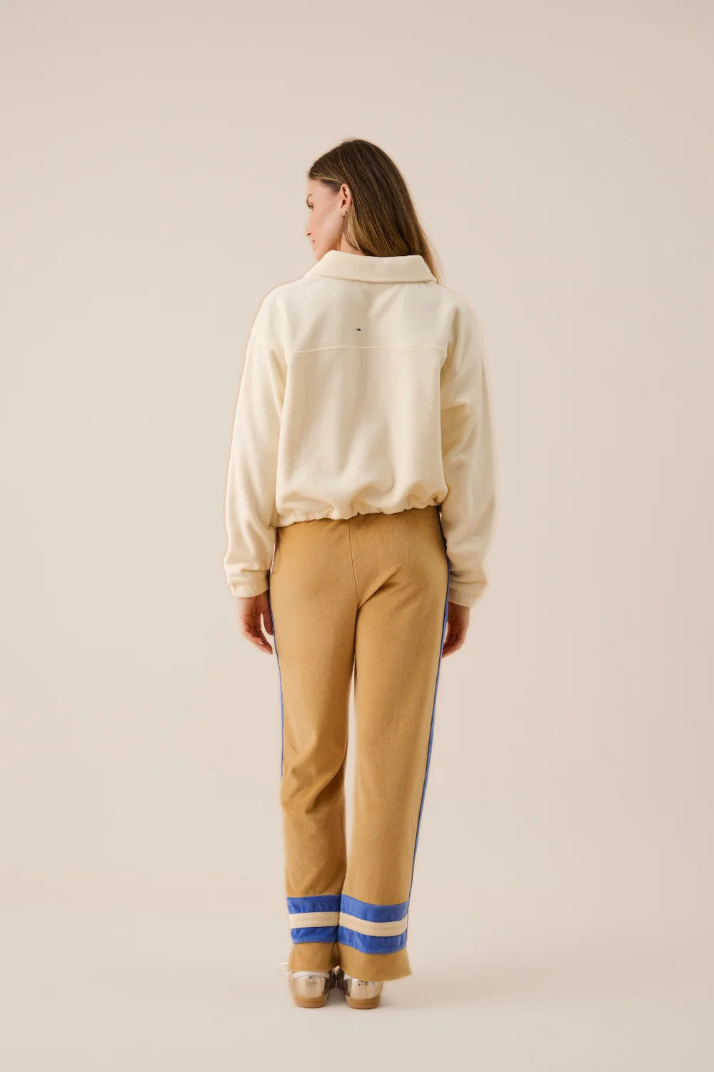 Elysian Collective Araminta James Sherpa Zip Through Jacket Coconut
