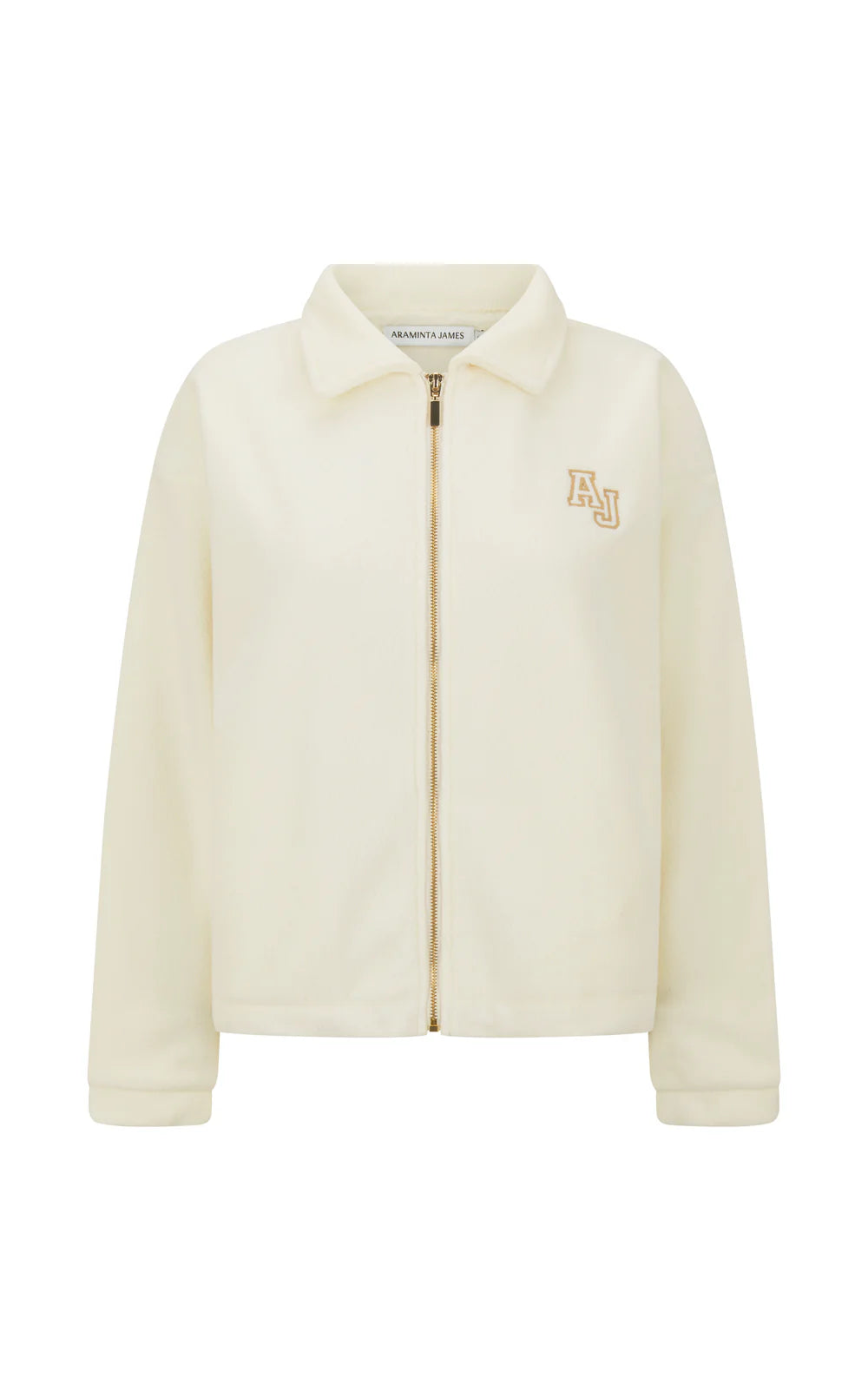 Elysian Collective Araminta James Sherpa Zip Through Jacket Coconut