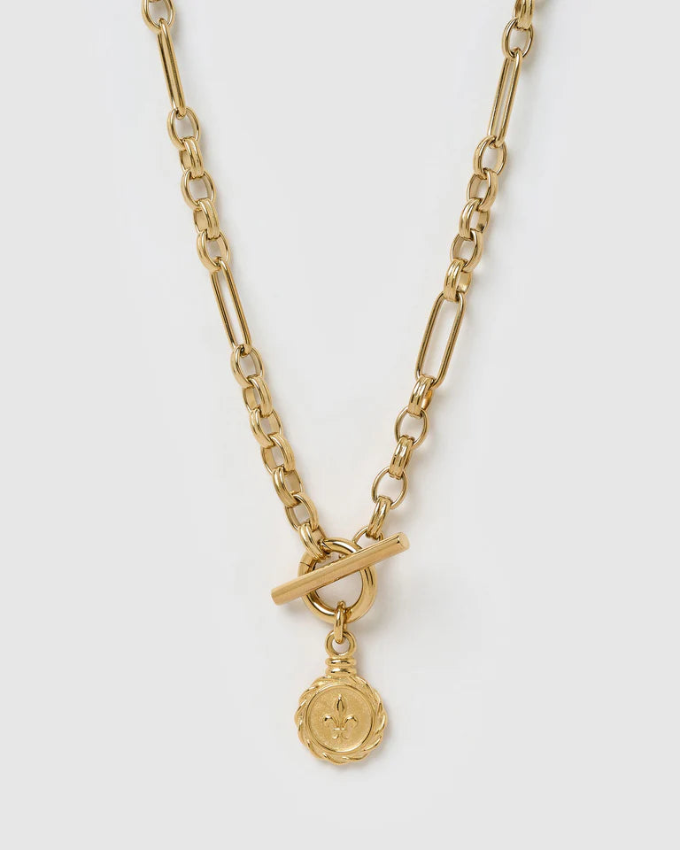 Elysian Collective Arms of Eve Fleur De Lis Gold Necklace