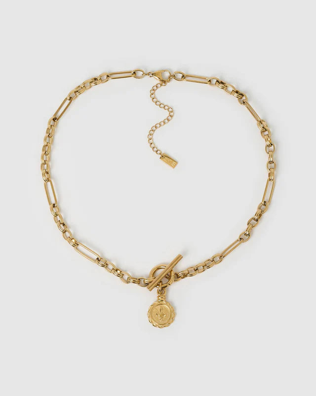 Elysian Collective Arms of Eve Fleur De Lis Gold Necklace