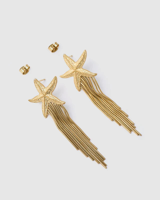 Elysian Collective Arms of Eve Shooting Star Gold Earring