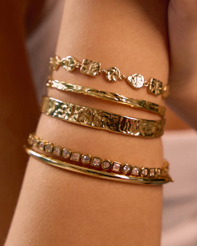 Elysian Collective Arms of Eve Tinka Gold Bracelet Stone