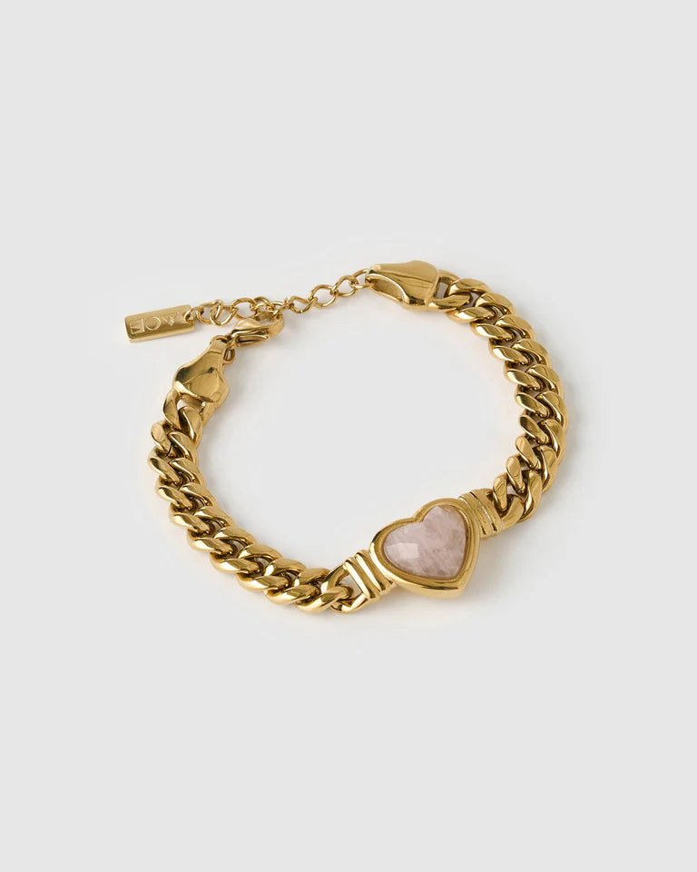Elysian Collective Arms of Eve Valentine Bracelet Rose Quartz