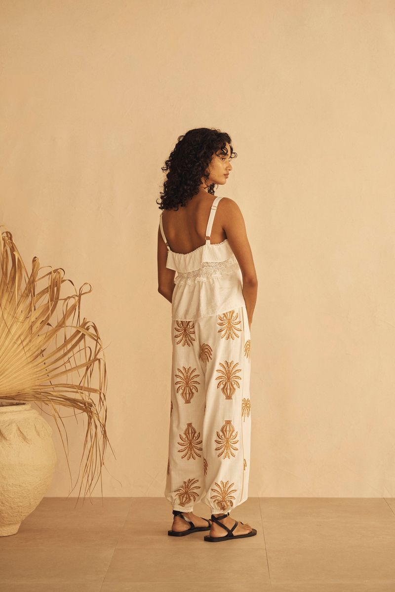 Elysian Collective Aur Ocea Dalla Palma Embroidered Harem Pant