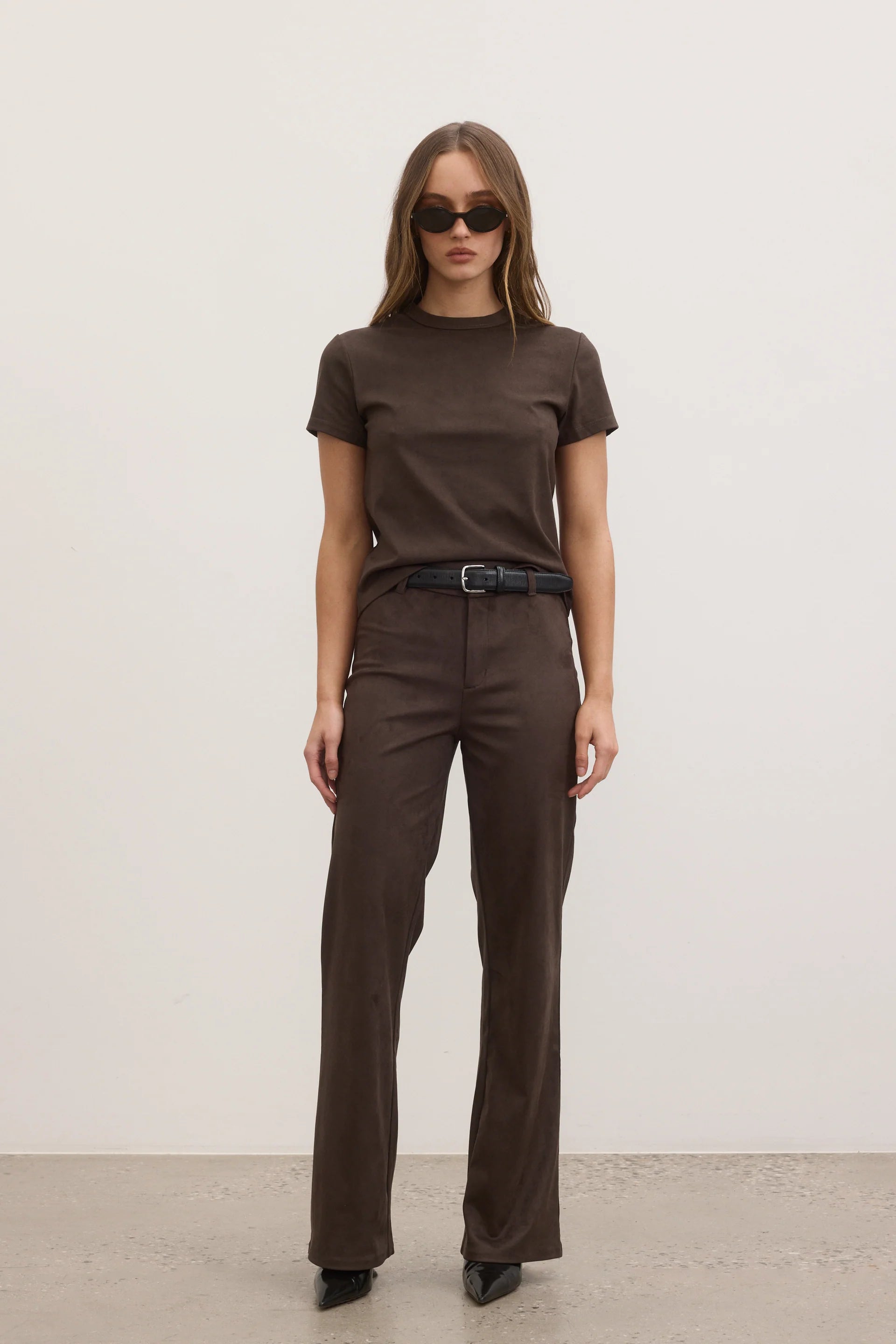 Elysian Collective Bayse Brand Bea Pant Dark Ashen