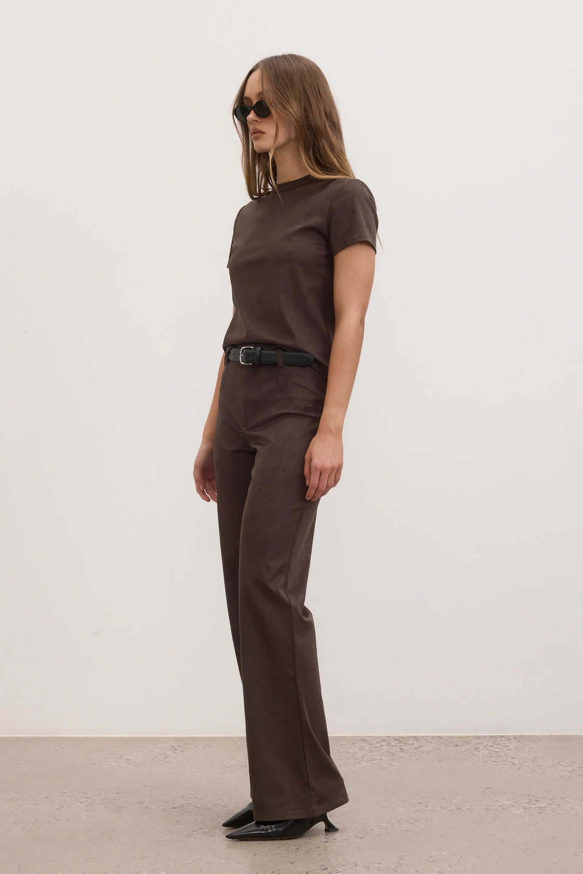 Elysian Collective Bayse Brand Bea Pant Dark Ashen