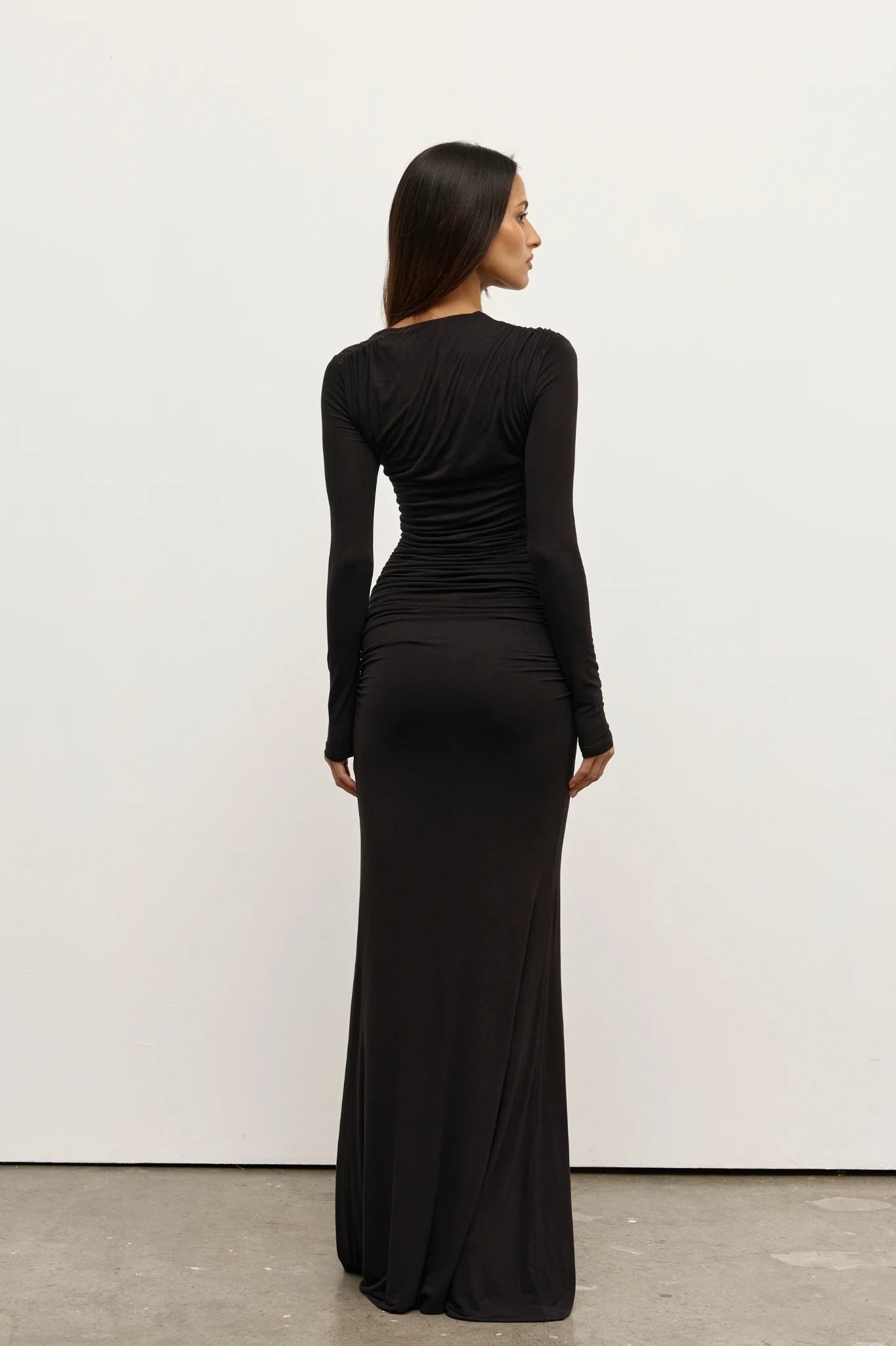 Elysian Collective Bayse Brand Inaya Maxi Dress Shadow
