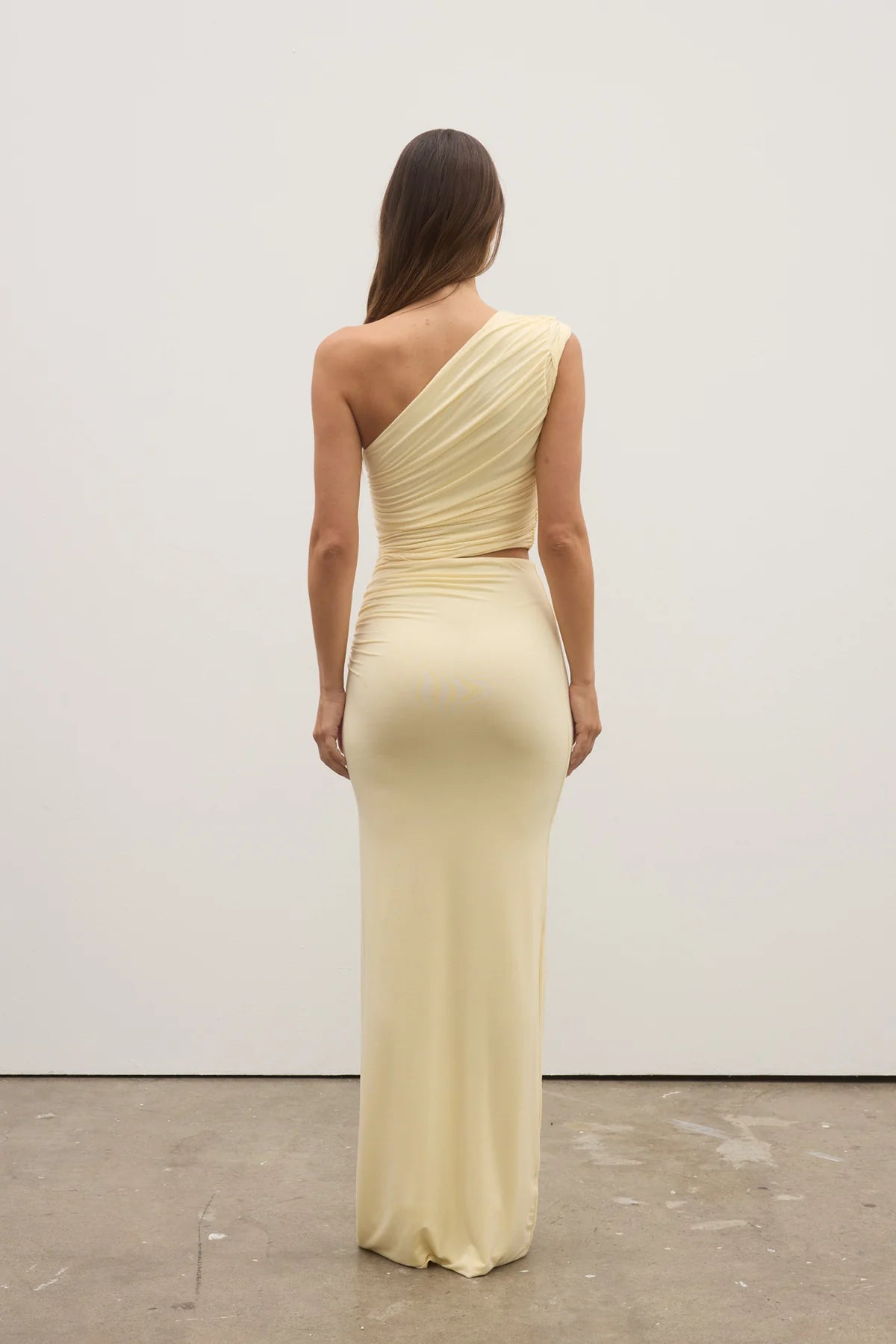 Elysian Collective Bayse Brand Ivy Maxi Dress Lemon