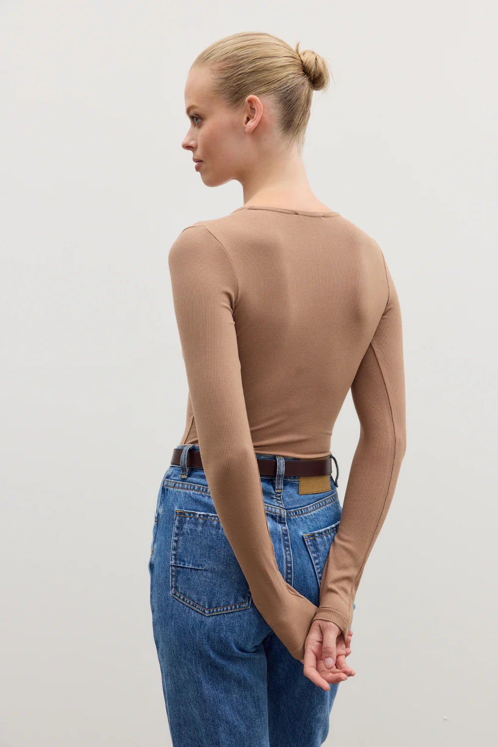 Elysian Collective Bayse Brand Lara Bodysuit Macchiato