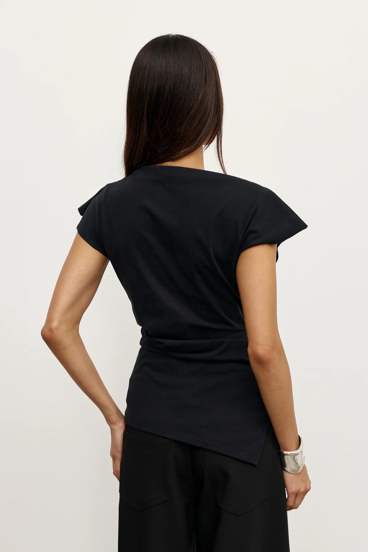 Elysian Collective Bayse Brand Liana Top Black