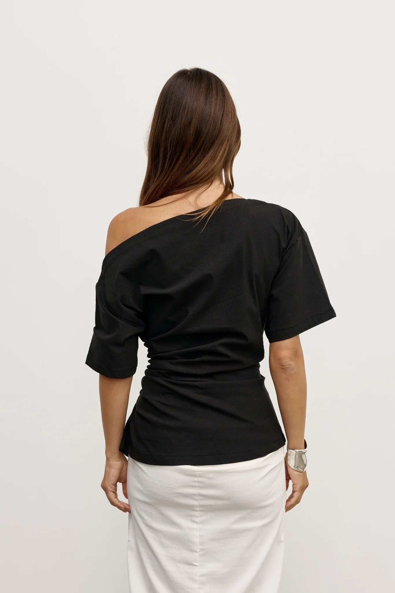 Elysian Collective Bayse Brand Suki Top Black