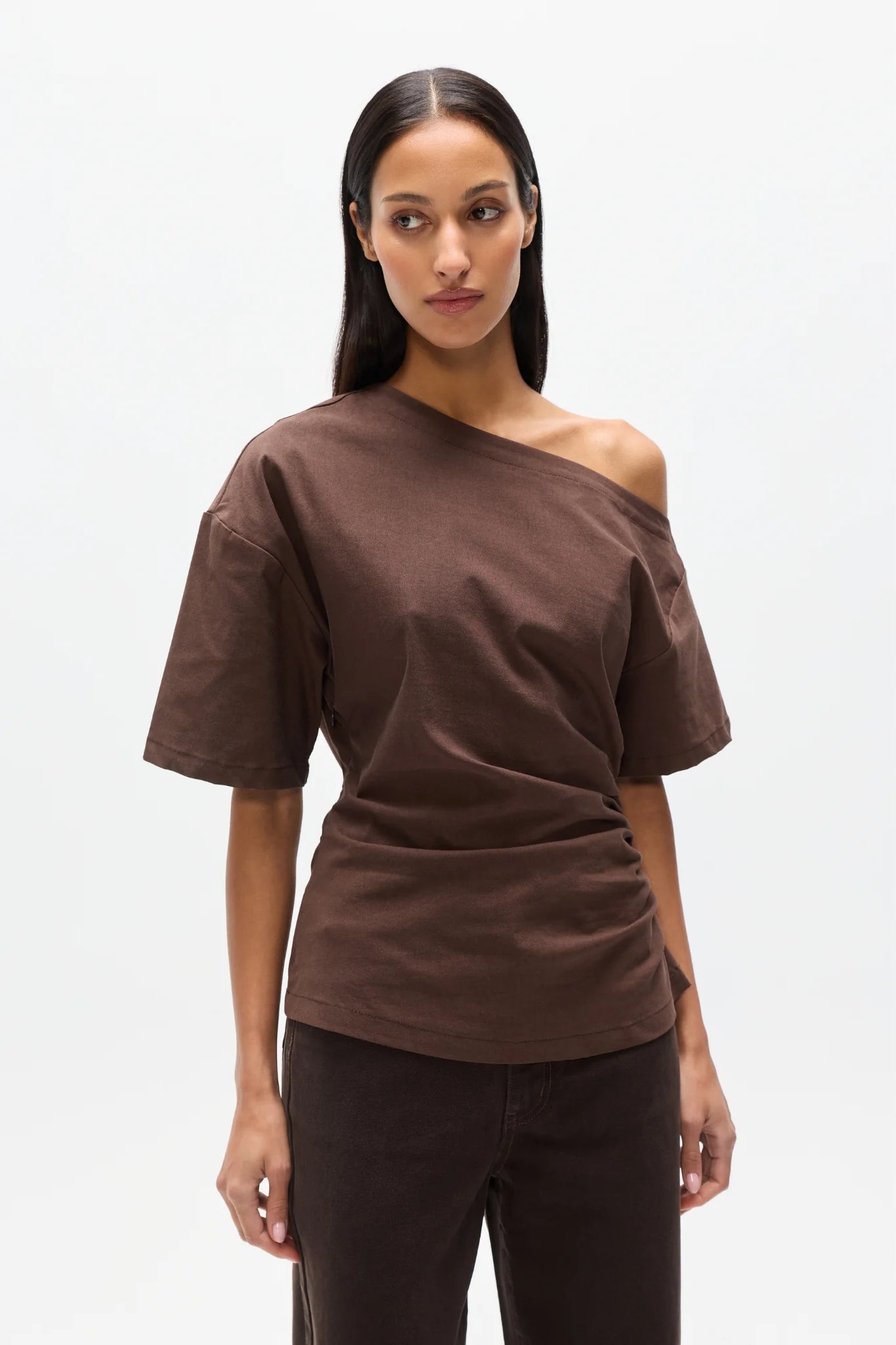Elysian Collective Bayse Brand Suki Top Chocolate