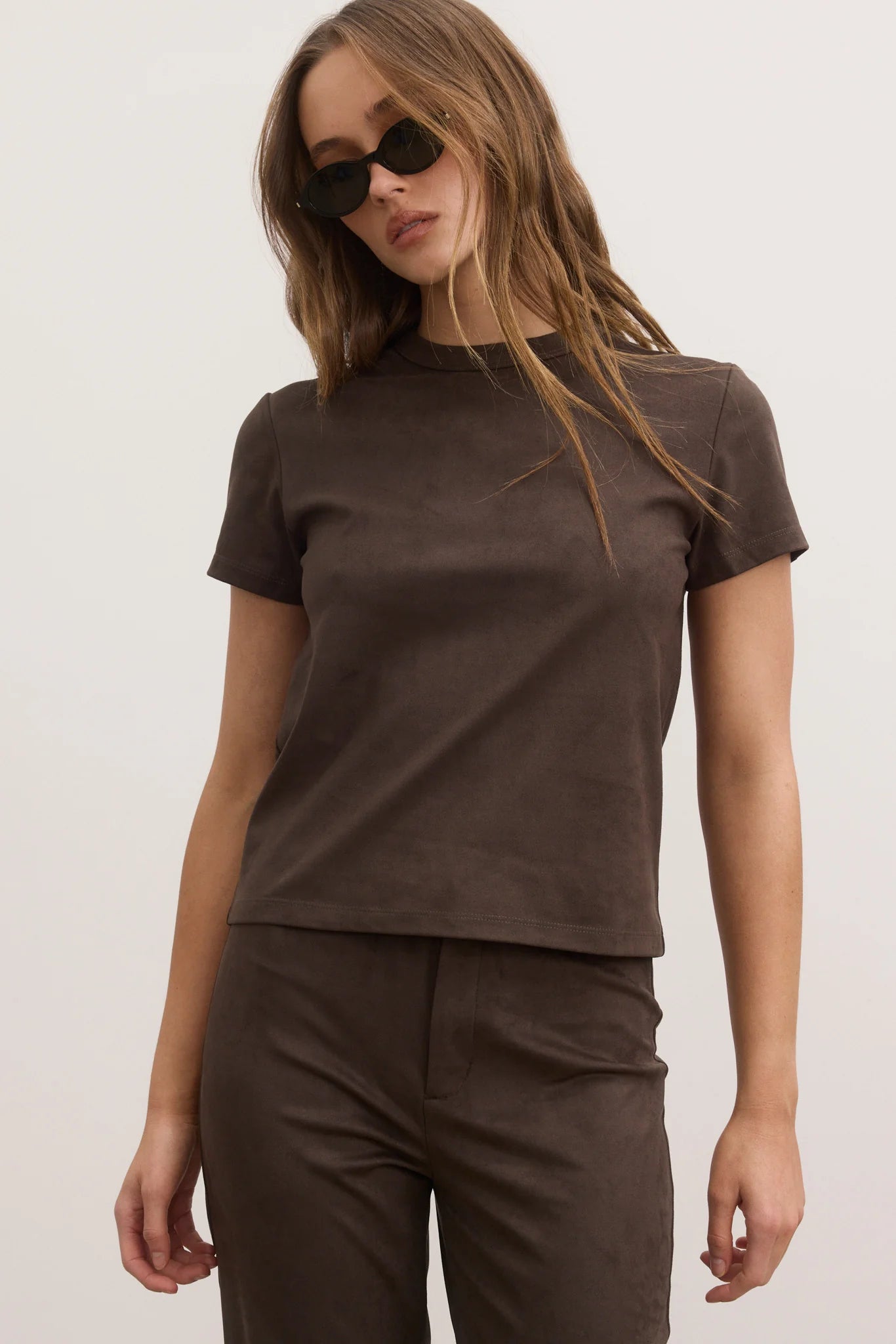 Elysian Collective Bayse Brand Tess Tee Dark Ashen