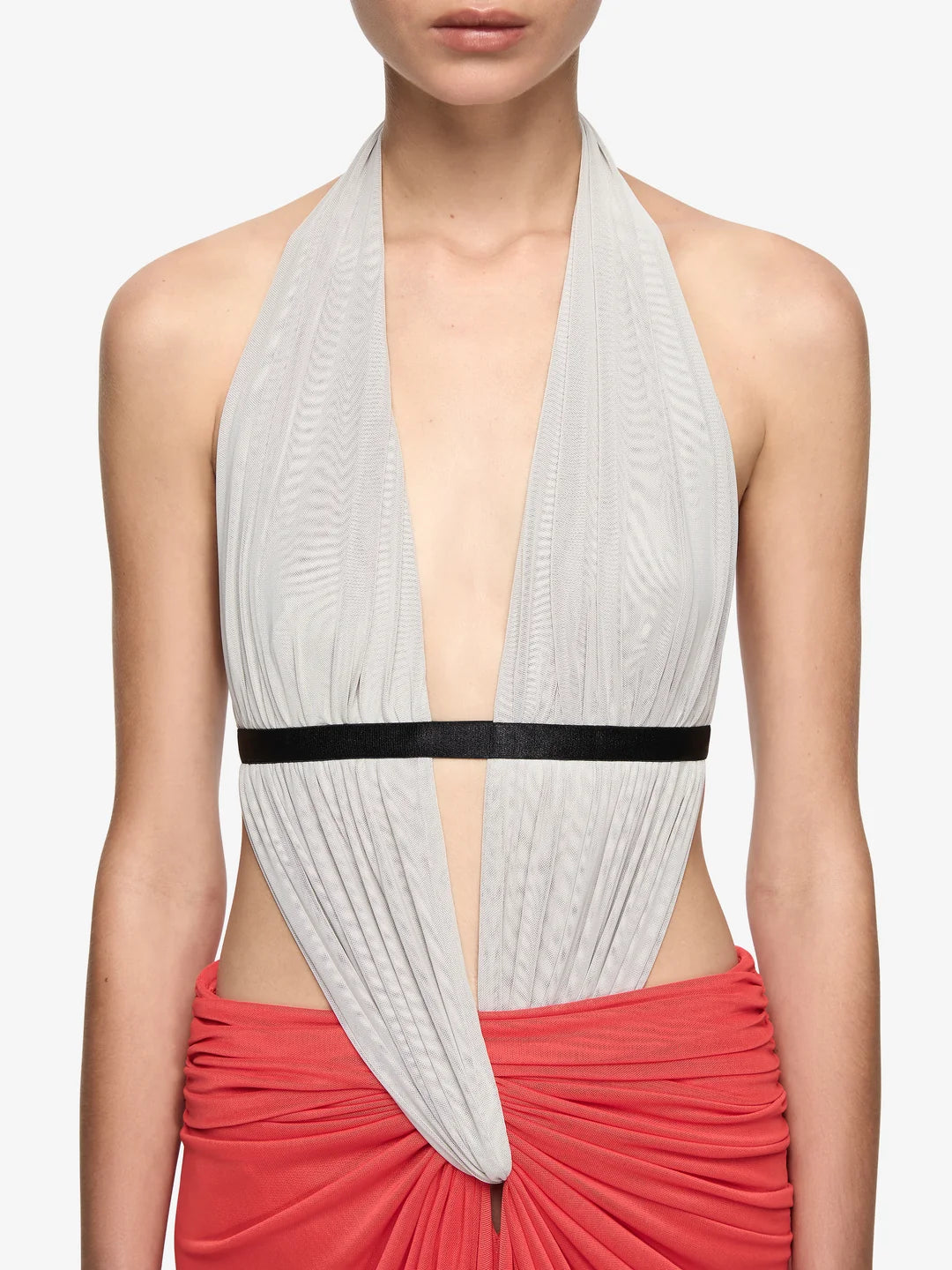 Elysian Collective Bec + Bridge Anaya Cut Out Maxi Dress Dove Grey Flame Black