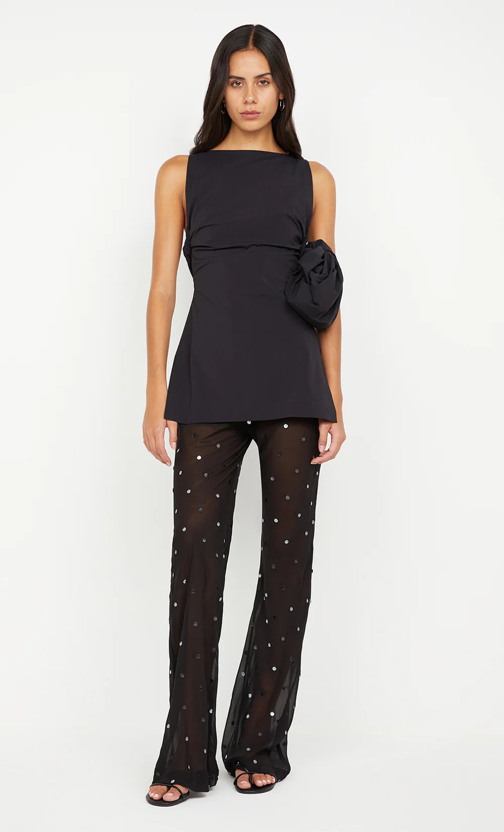 Elysian Collective Bec and Bridge Arielle Pant Black Sequin